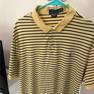 Ralph Lauren Yellow Striped Polo